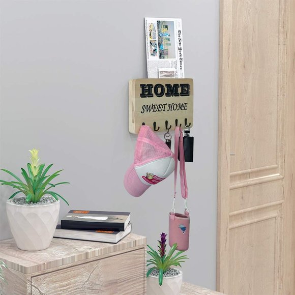 Key Holder Rack Home Decor for Entryway Wall Mount - Picture 8 of 8